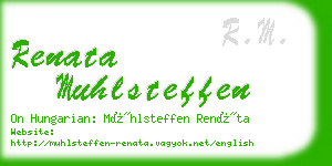 renata muhlsteffen business card